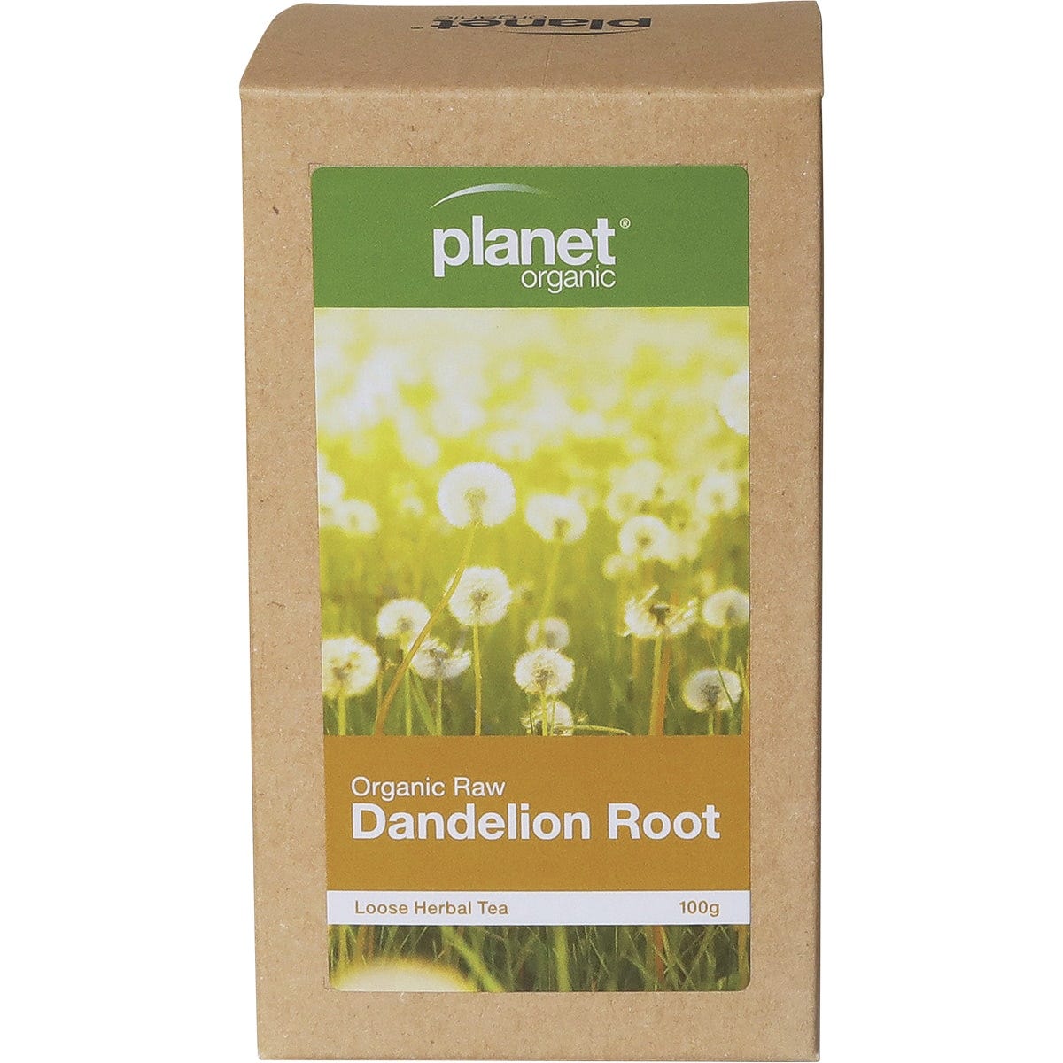 Planet Organic Herbal Loose Leaf Tea Organic Raw Dandelion Root 100g - Dr Earth - Drinks