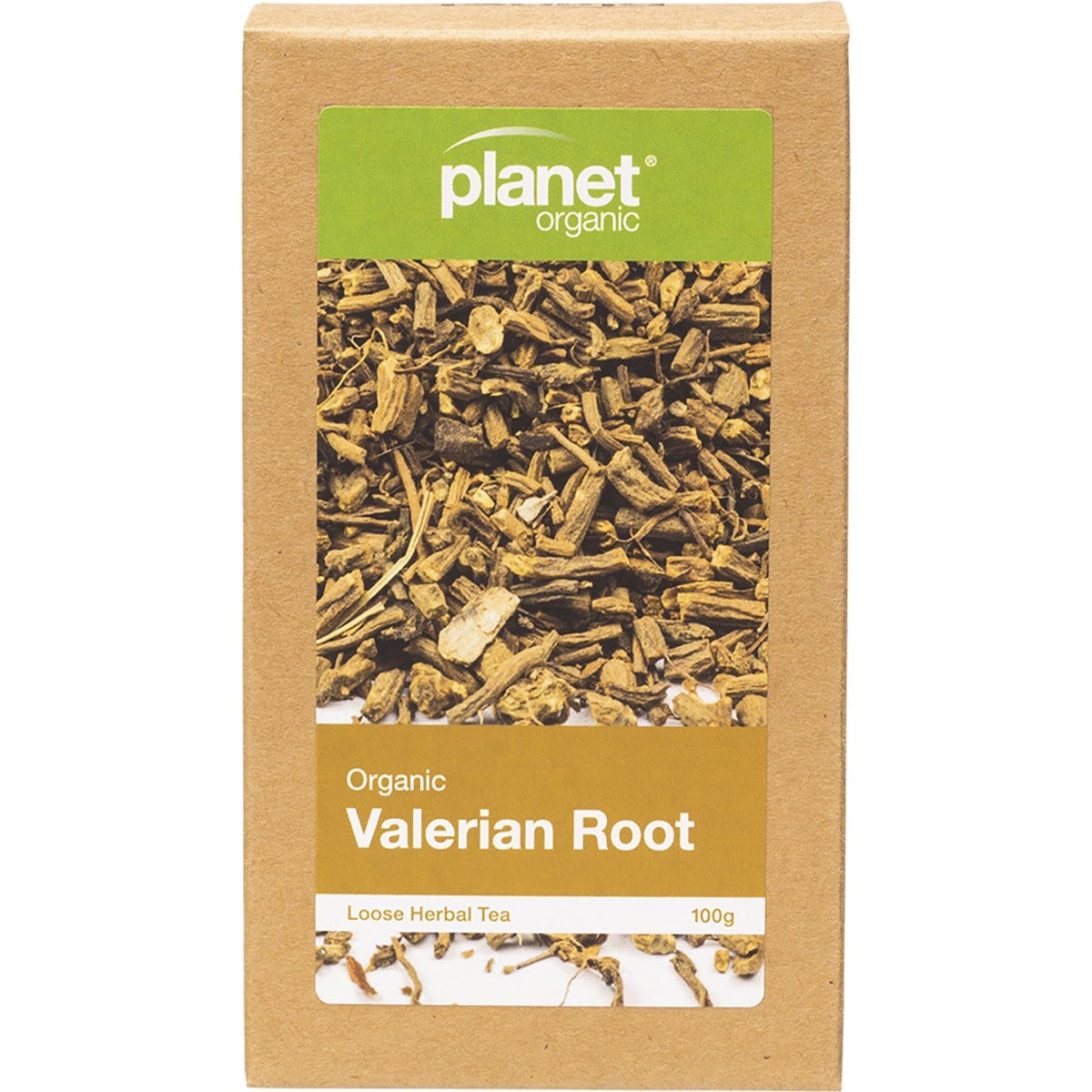 Planet Organic Herbal Loose Leaf Tea Organic Valerian Root 100g - Dr Earth - Drinks