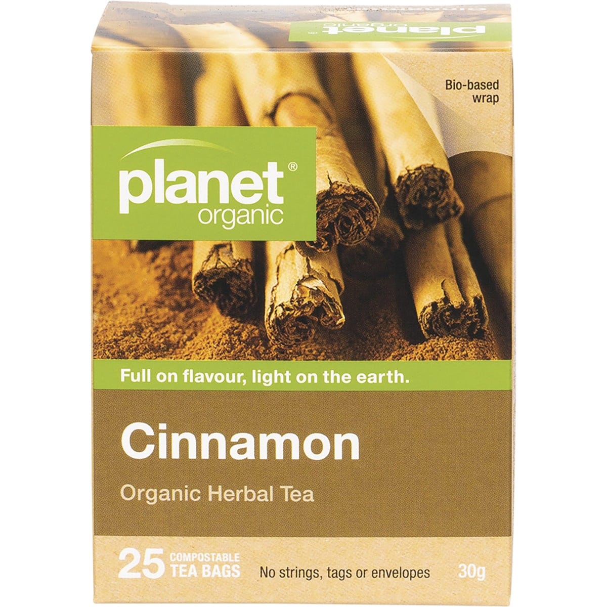 Planet Organic Herbal Tea Bags Cinnamon 25pk - Dr Earth - Drinks