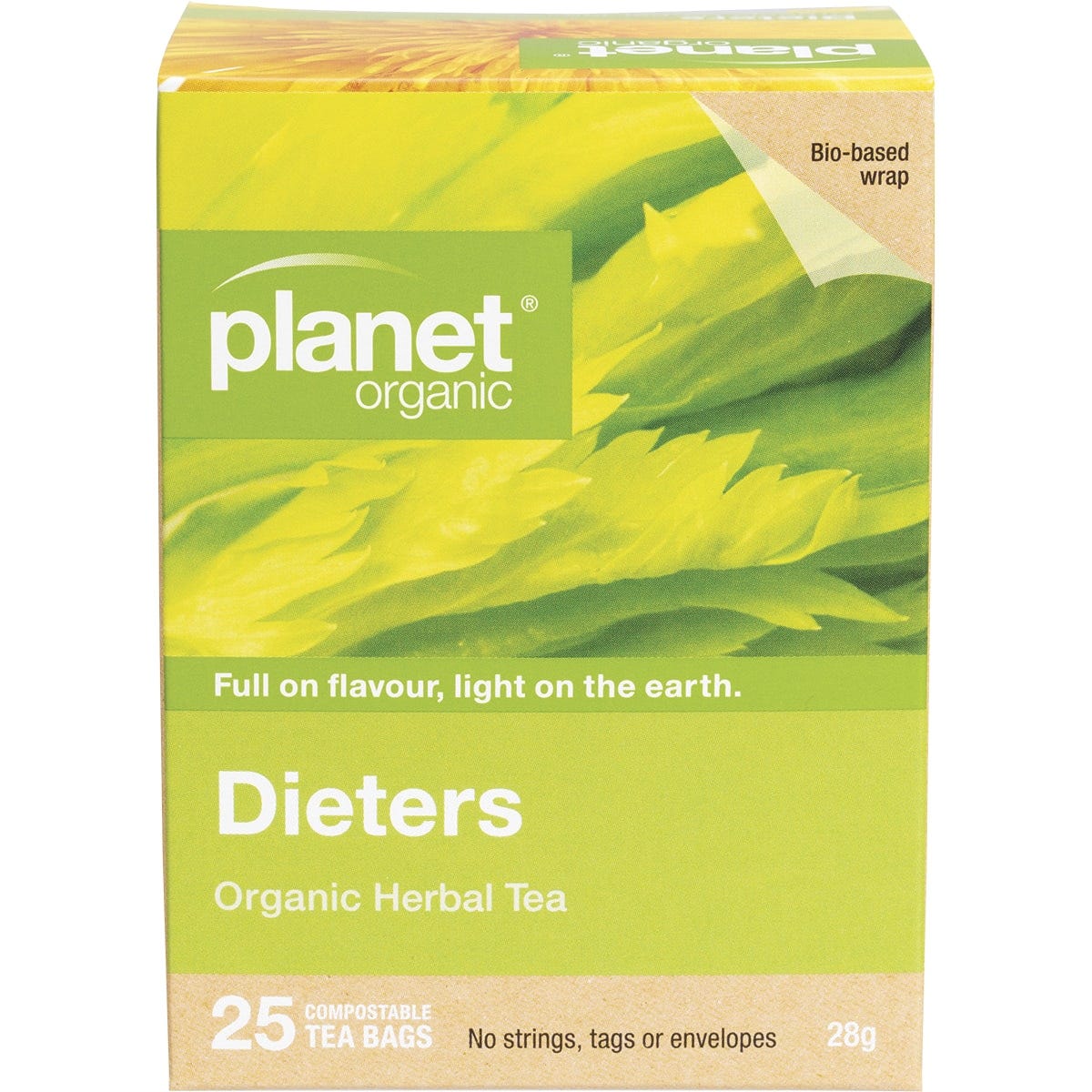 Planet Organic Herbal Tea Bags Dieters 25pk - Dr Earth - Drinks, Weight Management