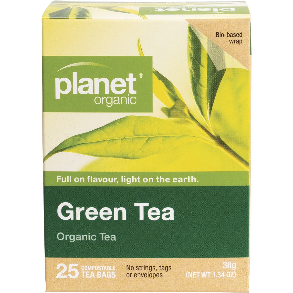 Planet Organic Herbal Tea Bags Green Tea 25pk - Dr Earth - Drinks