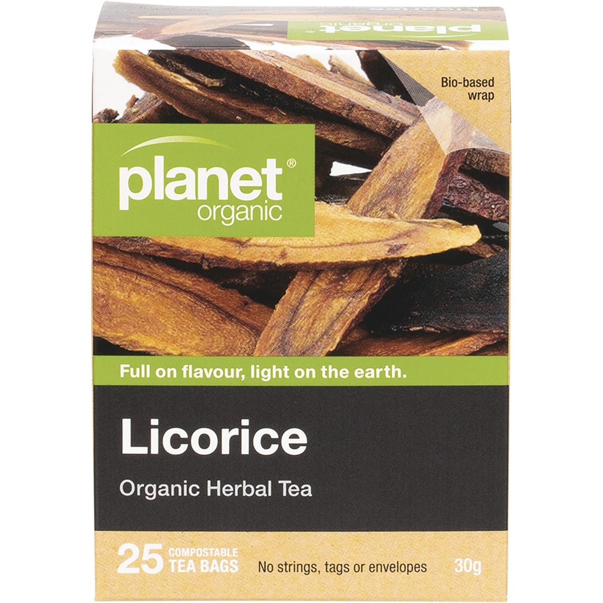 Planet Organic Herbal Tea Bags Licorice 25pk - Dr Earth - Drinks