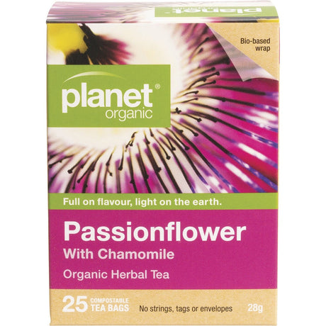 Planet Organic Herbal Tea Bags Passionflower 25pk - Dr Earth - Drinks