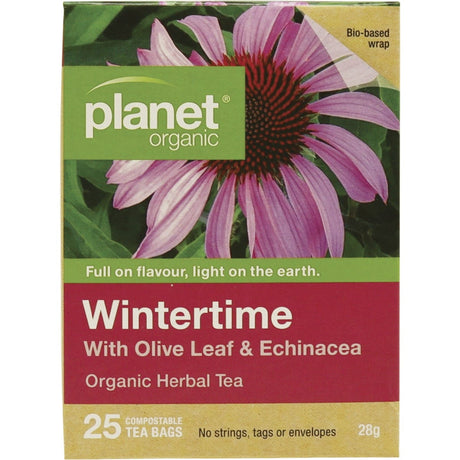 Planet Organic Herbal Tea Bags Wintertime 25pk - Dr Earth - Drinks