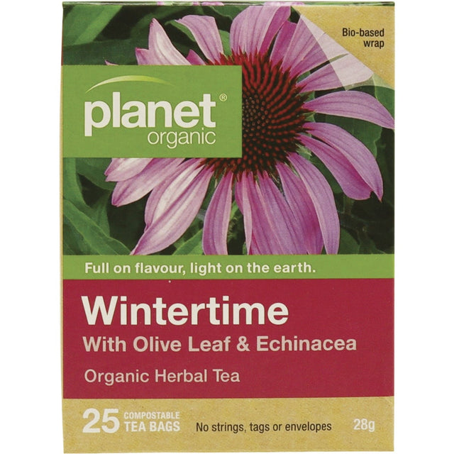 Planet Organic Herbal Tea Bags Wintertime 25pk - Dr Earth - Drinks