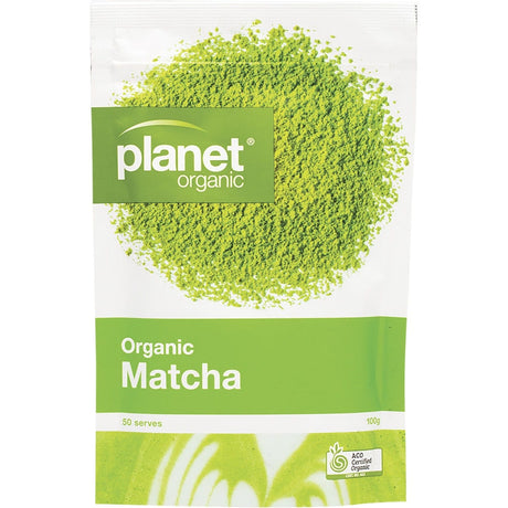 Planet Organic Matcha Green Tea Powder 100g - Dr Earth - Drinks