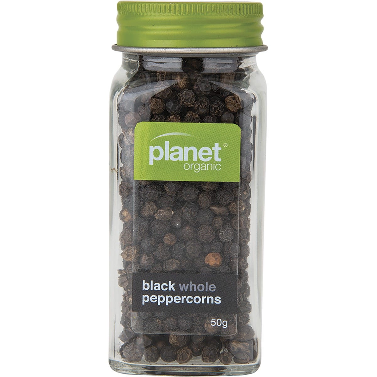 Planet Organic Spices Black Whole Peppercorns 50g - Dr Earth - Herbs Spices & Seasonings