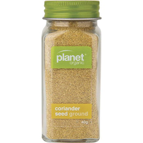 Planet Organic Spices Coriander Seed Ground 40g - Dr Earth - Herbs Spices & Seasonings