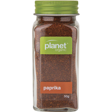 Planet Organic Spices Paprika 50g - Dr Earth - Herbs Spices & Seasonings