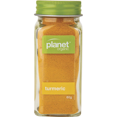 Planet Organic Spices Turmeric 60g - Dr Earth - Herbs Spices & Seasonings