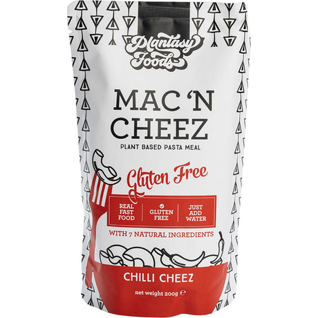 Plantasy Foods Mac 'n Cheez Chilli Cheez 200g - Dr Earth - Convenience Meals, Rice Pasta & Noodles