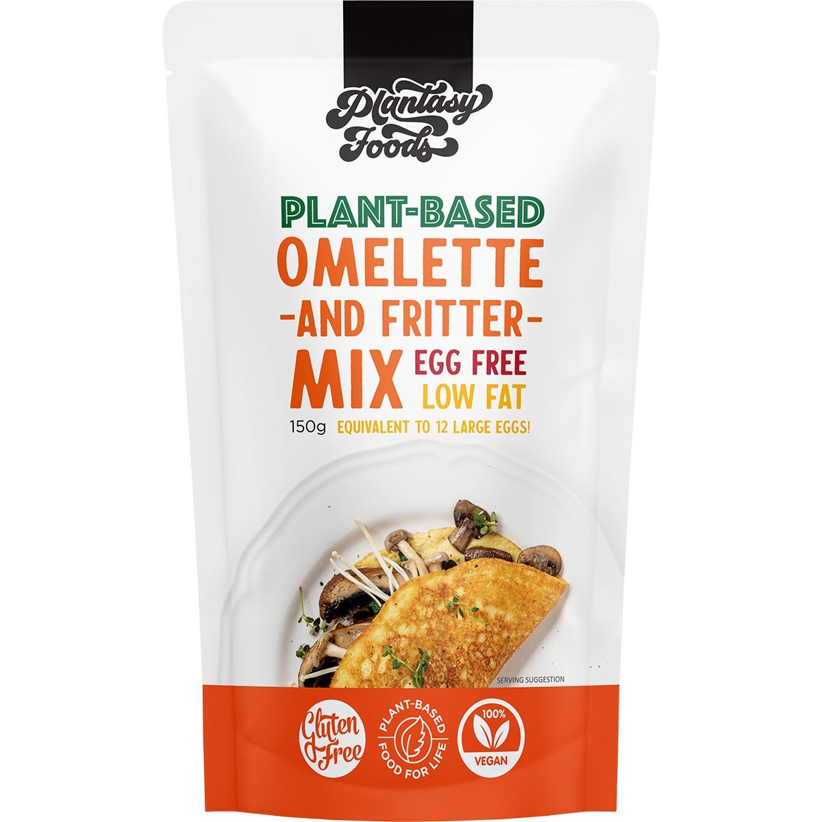 Plantasy Foods Omelette and Fritter Mix (Egg Free) 150g - Dr Earth - Convenience Meals