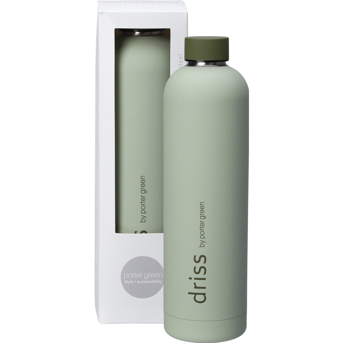 Porter Green Driss Insulated S/Steel Bottle Carlow 1L - Dr Earth - Water Bottles