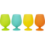 Porter Green Stemm Silicone Wine Glass Set Campinas 4x250ml - Dr Earth - Cups & Tumblers