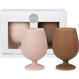 Porter Green Stemm Silicone Wine Glass Set Rabat 2x250ml - Dr Earth - Cups & Tumblers