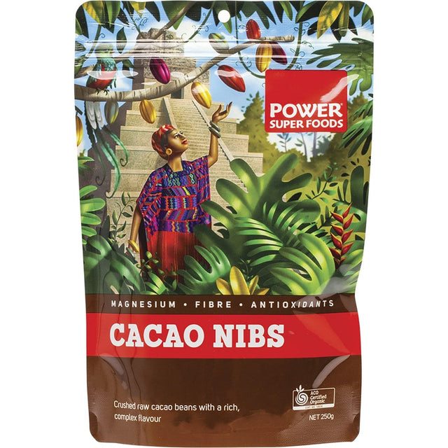 Power Super Foods Cacao Nibs The Origin Series 250g - Dr Earth - Cacao