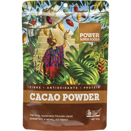 Power Super Foods Cacao Powder The Origin Series 125g - Dr Earth - Cacao