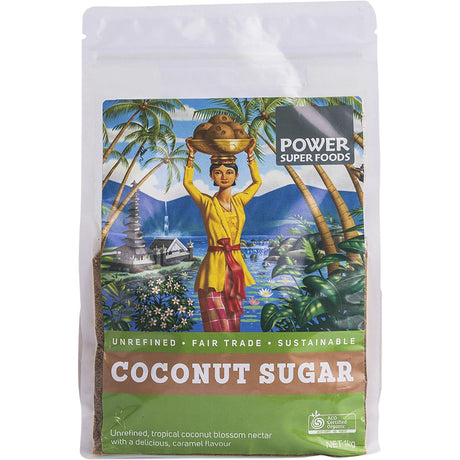 Power Super Foods Coconut Sugar The Origin Series 1kg - Dr Earth - Sweeteners