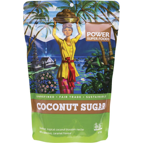 Power Super Foods Coconut Sugar The Origin Series 500g - Dr Earth - Sweeteners