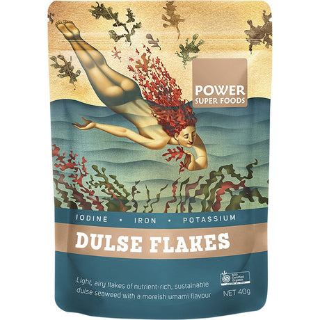 Power Super Foods Dulse Flakes The Origin Series 40g - Dr Earth - Seaweed
