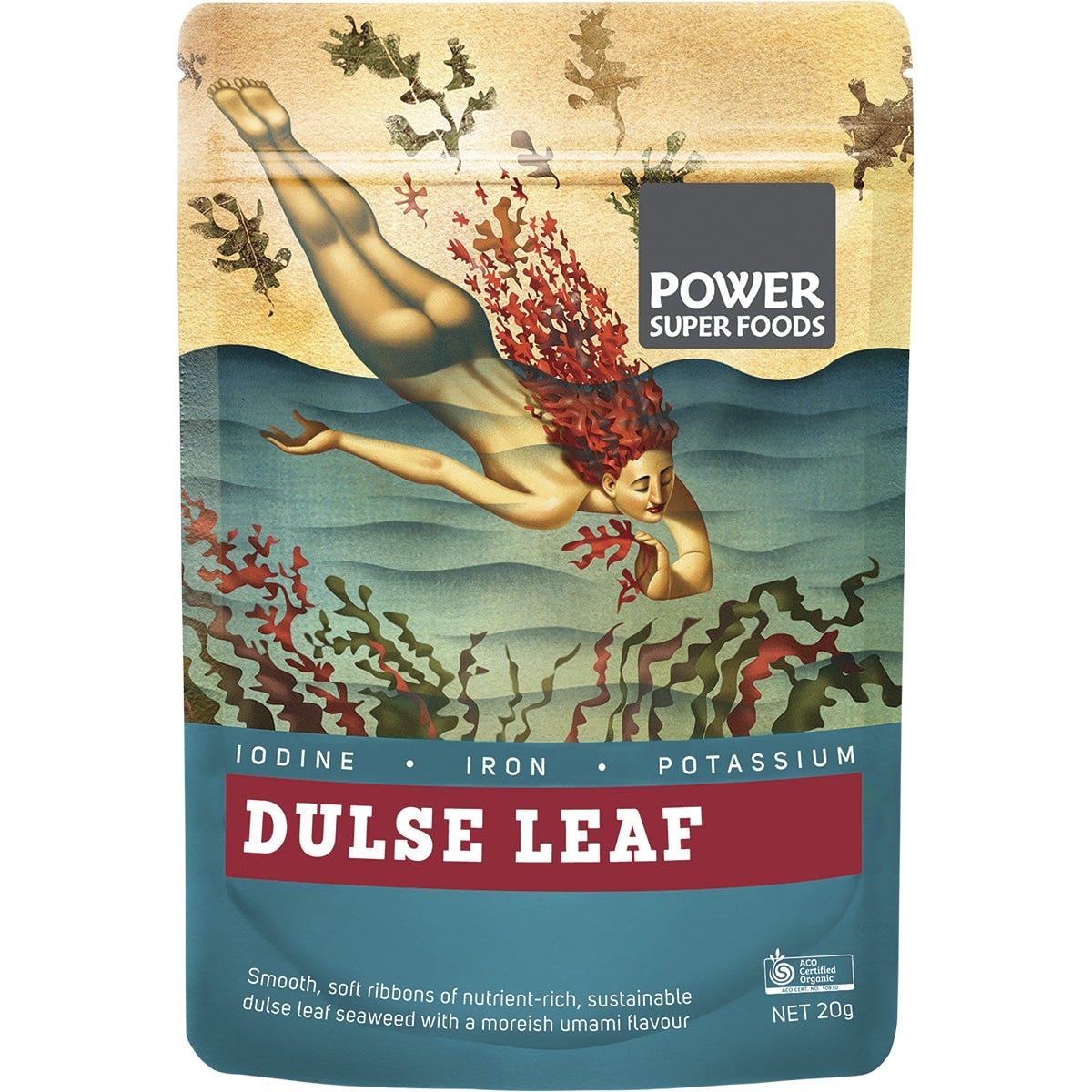 Power Super Foods Dulse Leaf The Origin Series 20g - Dr Earth - Seaweed