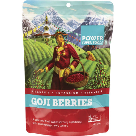 Power Super Foods Goji Berries The Origin Series 125g - Dr Earth - Berries