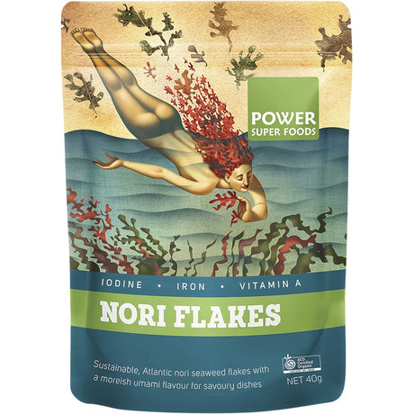 Power Super Foods Nori Flakes The Origin Series 40g - Dr Earth - Seaweed