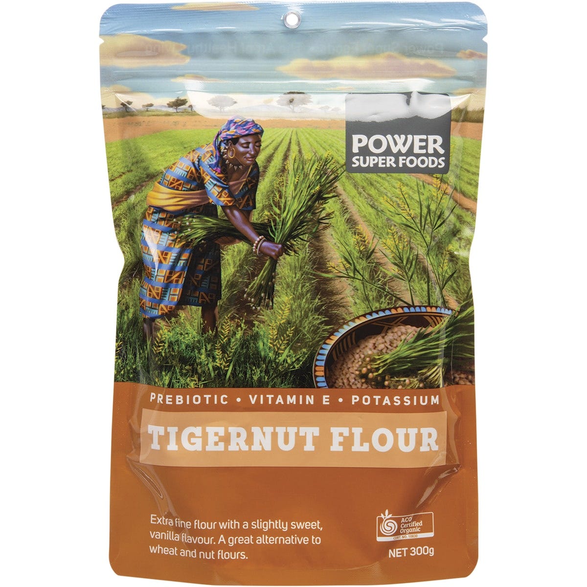 Power Super Foods Tigernut Flour The Origin Series 300g - Dr Earth - Baking