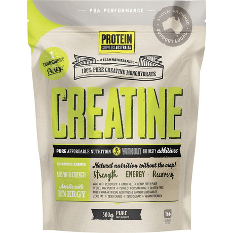 Protein Supplies Australia Creatine Monohydrate Pure 500g - Dr Earth - Nutrition