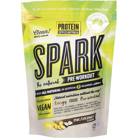 Protein Supplies Australia Spark All Natural Pre-workout Pine Coconut 250g - Dr Earth - Nutrition