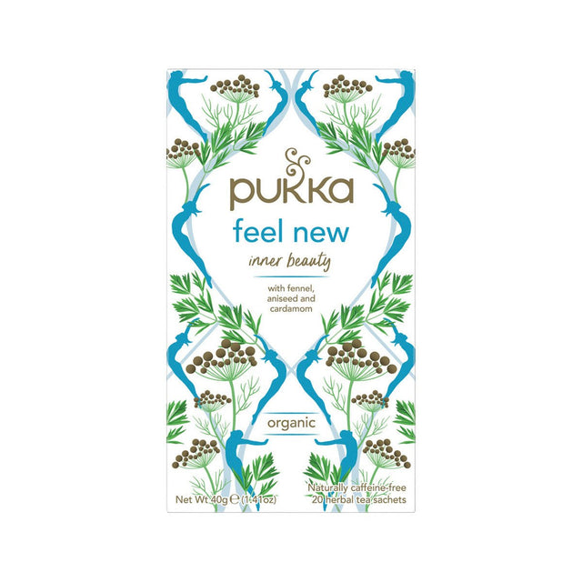 PUKKA Organic Feel New x 20 Tea Bags - Dr Earth - Drinks, Pantry