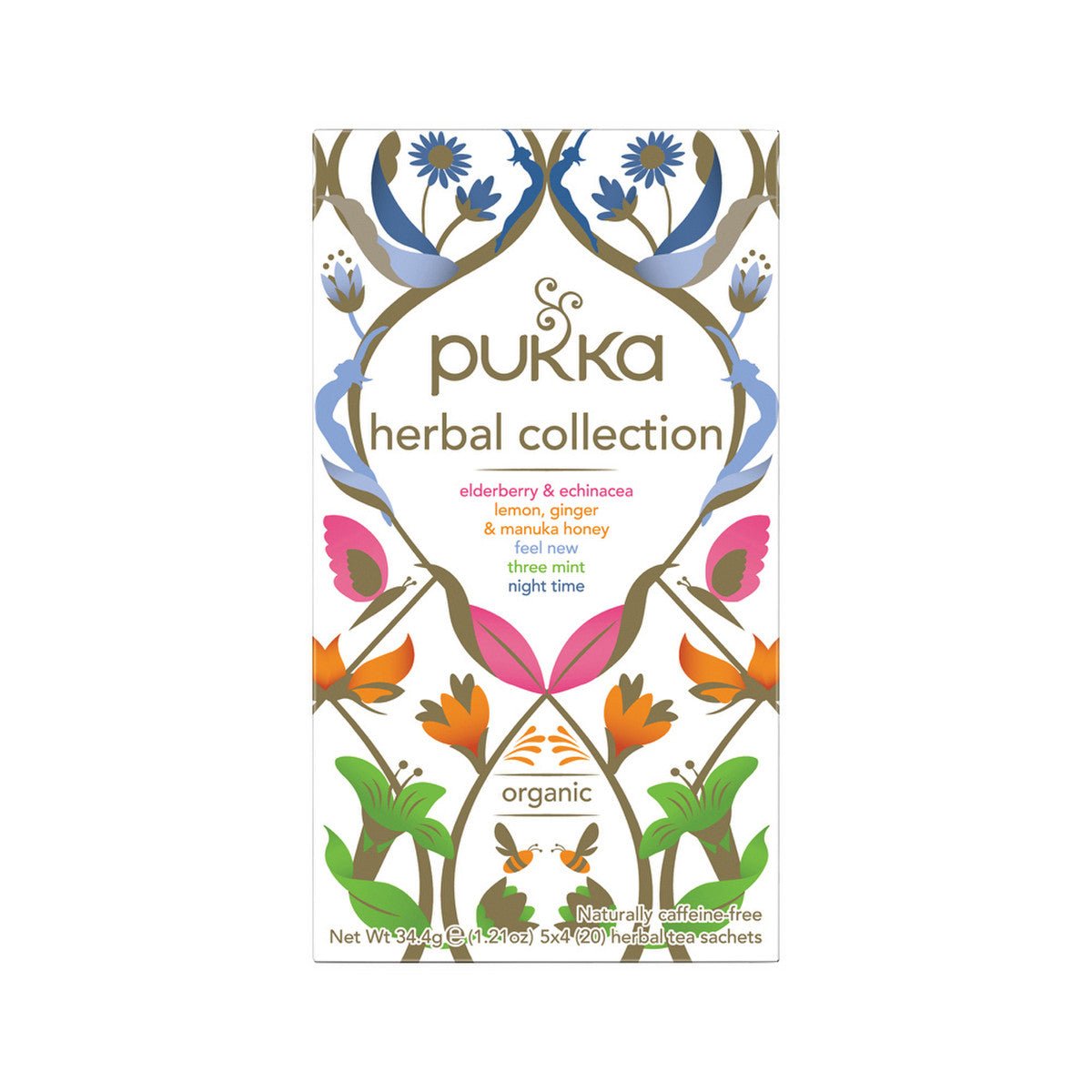 PUKKA Organic Herbal Collection (5 Flavours) x 20 Tea Bags - Dr Earth - Drinks, Pantry