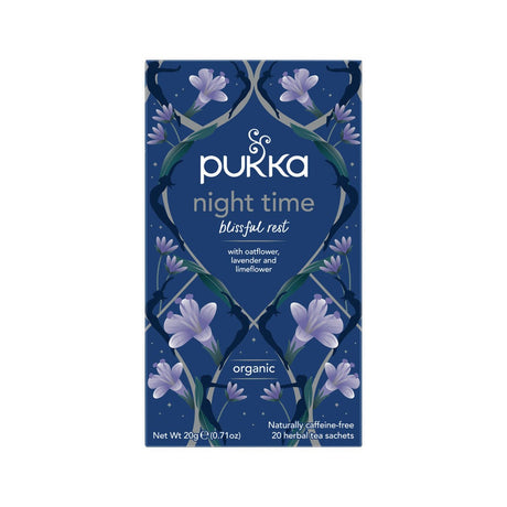 PUKKA Organic Night Time x 20 Tea Bags - Dr Earth - Drinks, Pantry