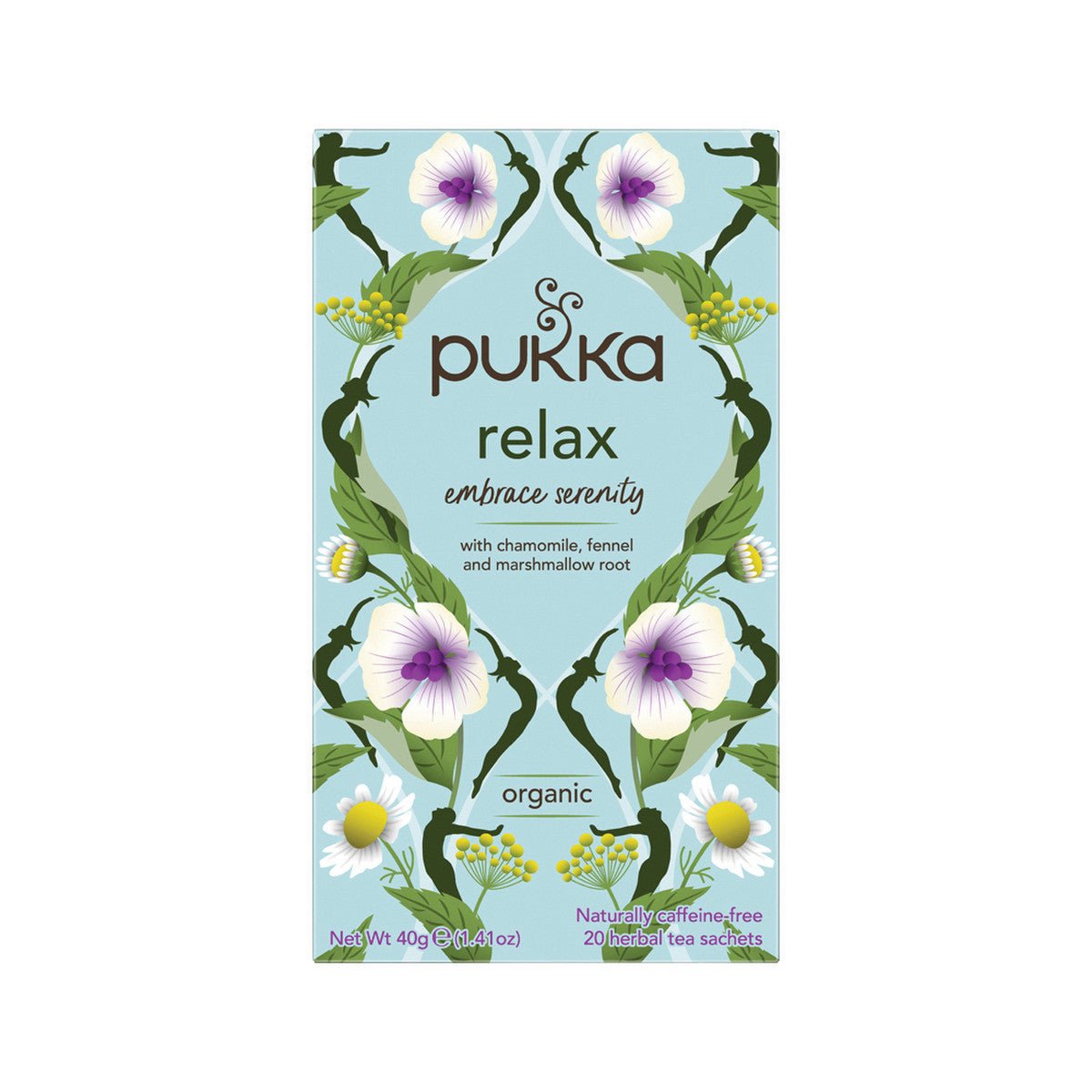 PUKKA Organic Relax x 20 Tea Bags - Dr Earth - Drinks, Pantry