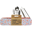 Retrokitchen Blossom Stainless Steel Cutlery Set - Dr Earth - Straws & Cutlery