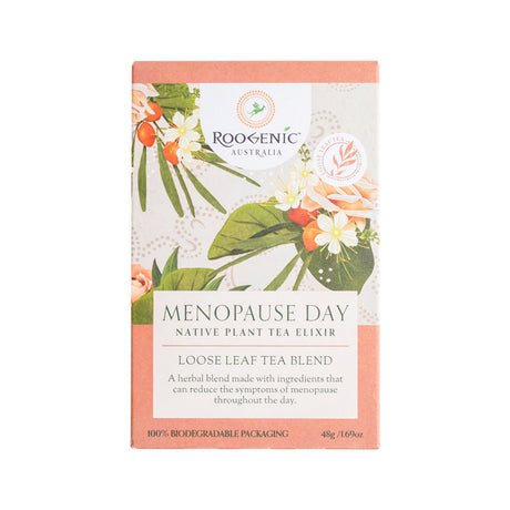 ROOGENIC AUSTRALIA Menopause Day (Native Plant Tea Elixir) Loose Leaf 48g - Dr Earth - Drinks, Pantry