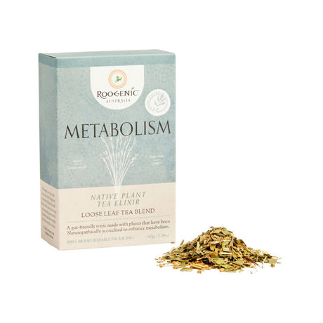 ROOGENIC AUSTRALIA Metabolism (Native Plant Tea Elixir) Loose Leaf 65g - Dr Earth - Drinks, Pantry