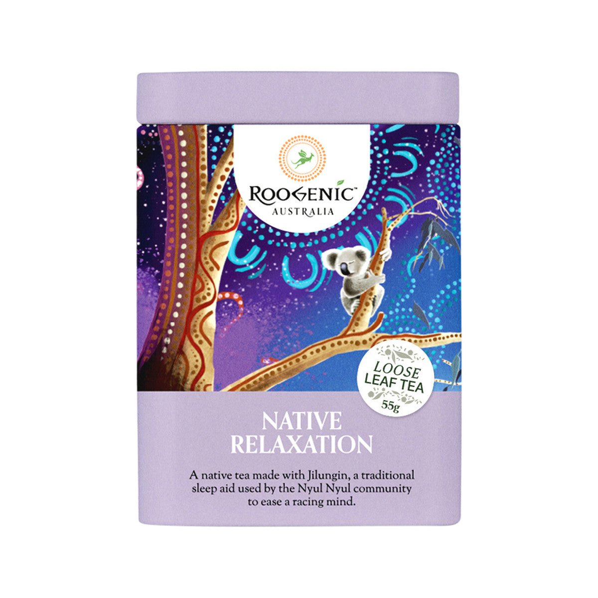 ROOGENIC AUSTRALIA Native Relaxation Loose Leaf Tin 55g - Dr Earth - Drinks, Pantry