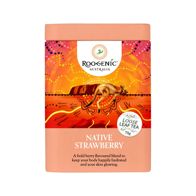 ROOGENIC AUSTRALIA Native Strawberry Loose Leaf Tin 70g - Dr Earth - Drinks, Pantry