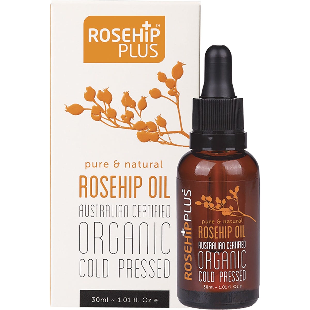 Rosehip Plus Rosehip Oil ACO Certified & Cold Pressed 30ml - Dr Earth - Skincare