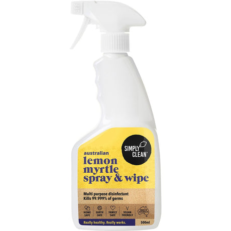 Simply Clean Spray & Wipe Lemon Myrtle 500ml - Dr Earth - Home, Cleaning, Eco Living