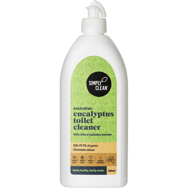 Simply Clean Toilet Cleaner Eucalyptus 500ml - Dr Earth - Home, Cleaning, Eco Living