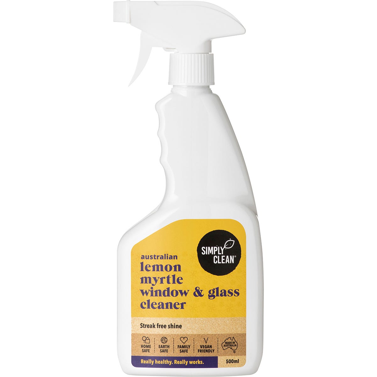 Simply Clean Window & Glass Cleaner Lemon Myrtle 500ml - Dr Earth - Home, Cleaning, Eco Living