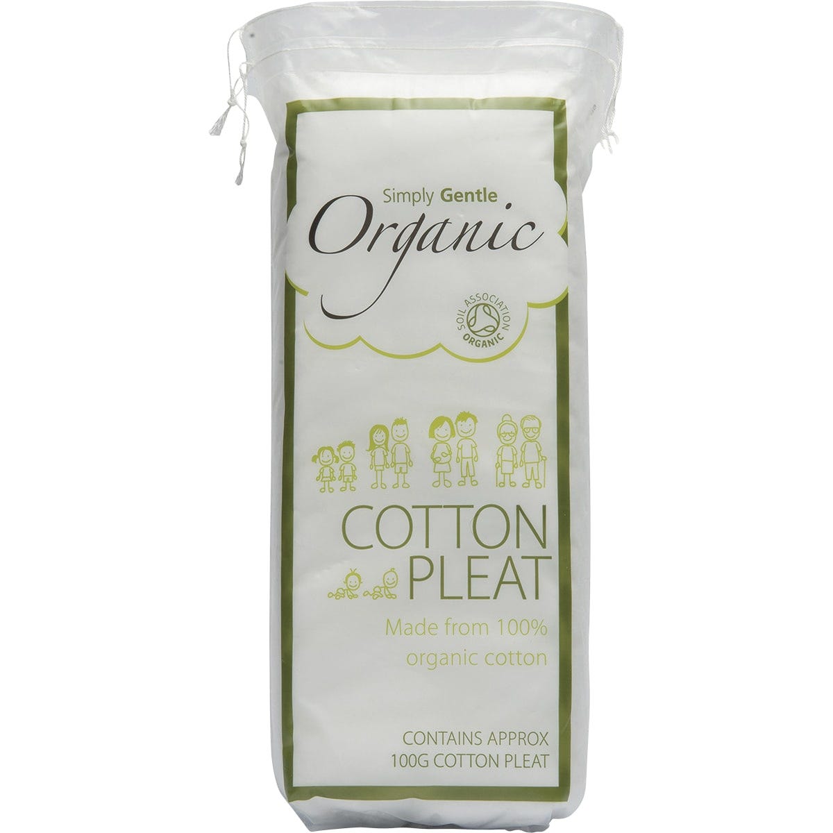Simply Gentle Organic Cotton Pleat 100g - Dr Earth - Skincare