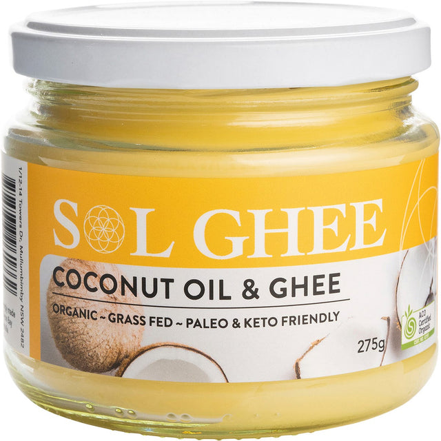 Sol Organics Coconut Oil & Ghee 275g - Dr Earth - Oil & Ghee