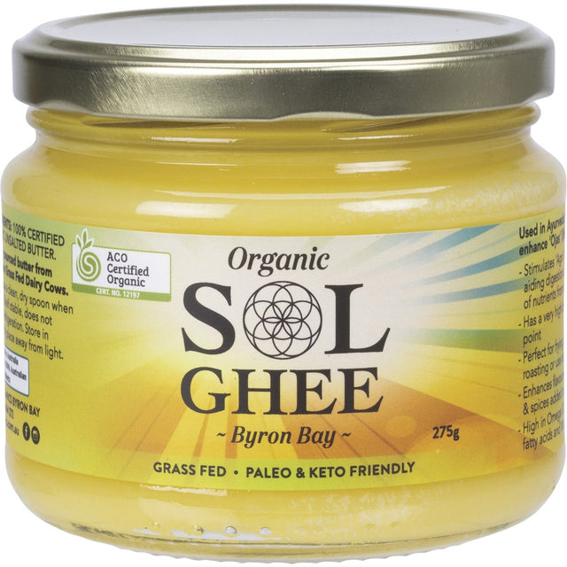 Sol Organics Organic Ghee 275g - Dr Earth - Oil & Ghee