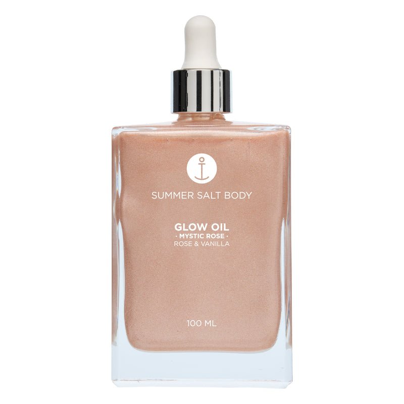 Summer Salt Body Glow Oil Mystic Rose Rose & Vanilla 100ml - Dr Earth - Skincare