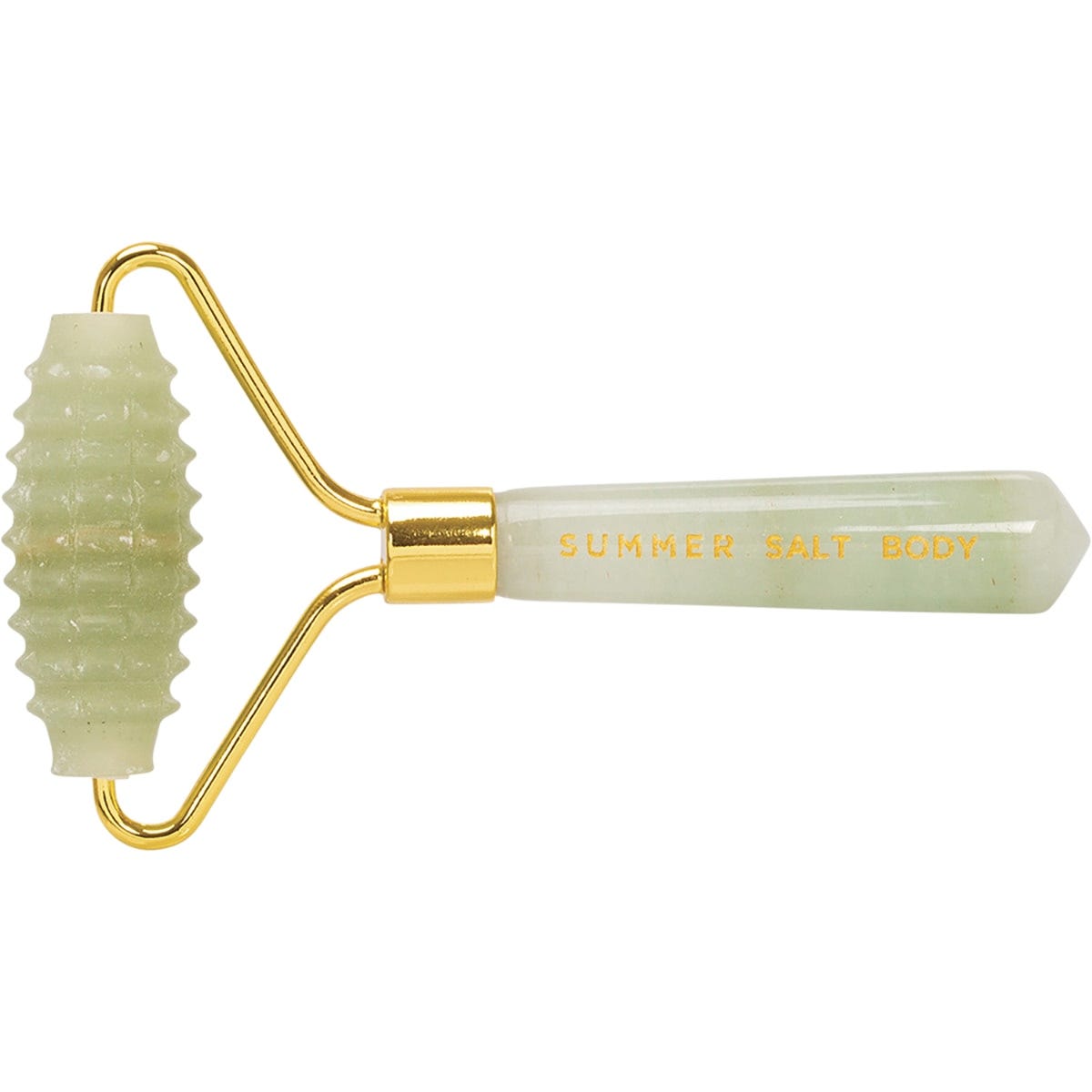 Summer Salt Body Spiky Crystal Facial Roller Green Jade - Dr Earth - Skincare