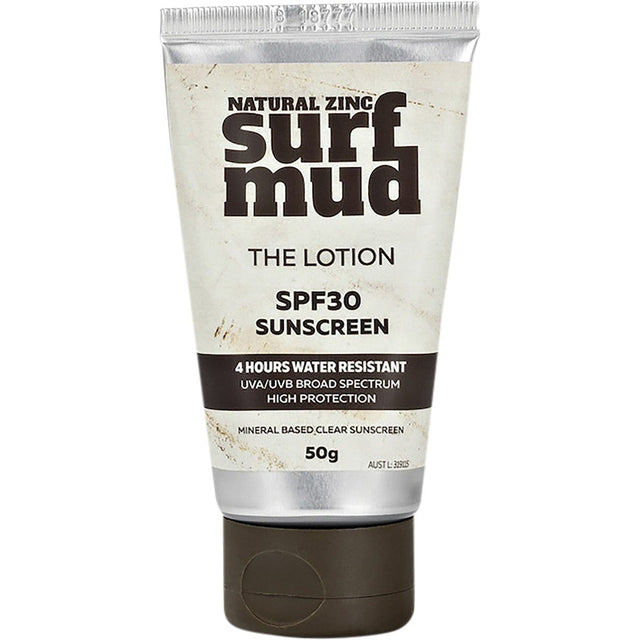 Surfmud Natural Zinc Sunscreen SPF 30 50g - Dr Earth - Body & Beauty, Sun & Tanning Specials