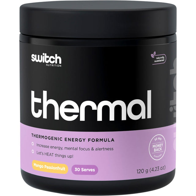 Switch Nutrition Thermal Thermogenic Energy Formula Mango Passionfruit 120g - Dr Earth - Weight Management, Nutrition
